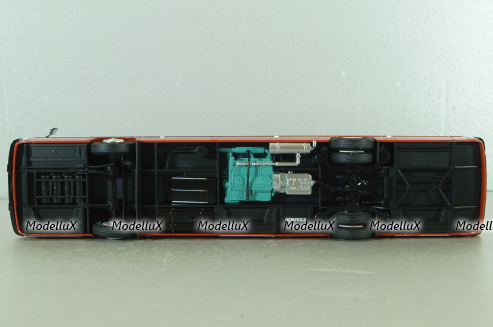 Икарус-263, городской автобус 1985 красный (пунцовый), DEMPRICE 1:43