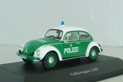Volkswagen Beetle 1200 Polizei 1977, white/green, 7598001, Atlas Police Cars Collection 1:43 Уценка!