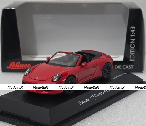 Porsche 911 (991) Carrera 4 GTS Cabriolet с крышей 2014, Schuco 1:43