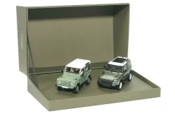 LAND ROVER SET 2X NEW DEFENDER 90 2020 + DEFENDER 90 2015, ALM410700, Almost Real 1:43