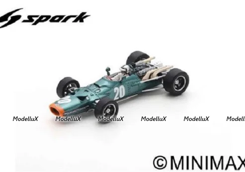 BRM P133 #20 French GP 1968 Pedro Rodríguez, S5702, Spark 1:43