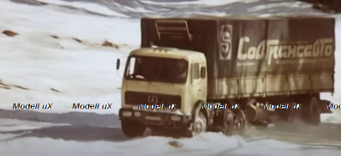 Mercedes NG2232 с полуприцепом Fruehauf Savoyarde Sovtransavto, SSM1558, SSM 1:43