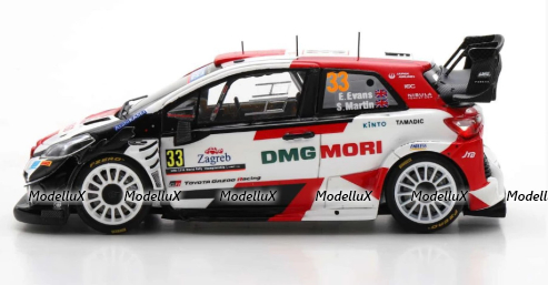 Toyota Yaris WRC #33 2nd Rally Croatia 2021 Elfyn Evans - Scott Martin, S6589, Spark 1:43
