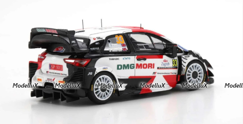 Toyota Yaris WRC #33 2nd Rally Croatia 2021 Elfyn Evans - Scott Martin, S6589, Spark 1:43