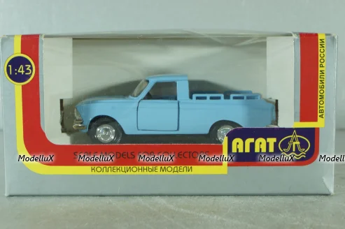 Москвич-Пикап, голубой, Агат 1:43