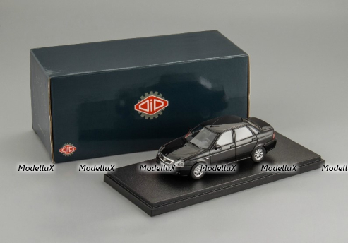 ВАЗ 2170 Priora Седан черный, 221708, DiP Models 1:43