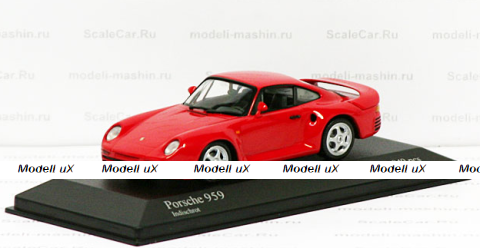 PORSCHE 959 - 1987 - RED, 155066200, Minichamps 1:18