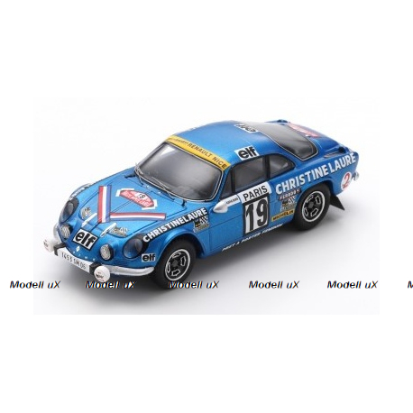 Alpine-Reanult A110 1600 SC No.19 Winner Coupe des Dames Monte Carlo Rally 1976, M. Mouton/F. Conconi, S6116, Spark 1:43