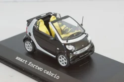 Smart fortwo cabrio black with body panel Fresh-Up (white), 0012497V001C51Q00, Minichamps 1:43
