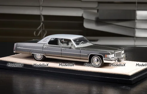 Cadillac Sedan Deville 1976, Georgian Silver Metallic, STM76502, Stamp models 1:43