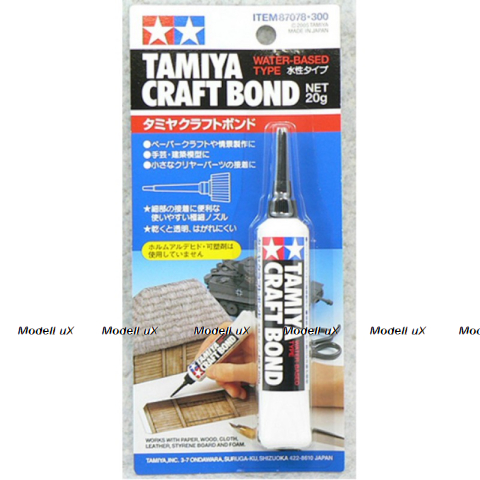 Клей модельный для диорам, Craft Bond Glue 20г, 87078, Tamiya