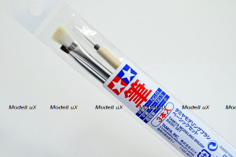 Набор синтетичных кистей 3 шт, 87067, Tamiya 