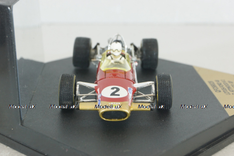 Lotus Ford 49 #2 D.Attwood, Monaco GP  1969, red, Formula 1, QFC99029, Quartzo 1:43