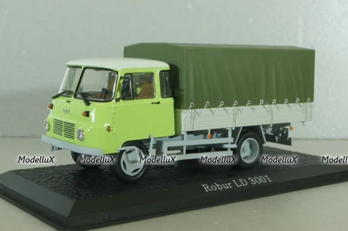 Robur LD 3001 truck with canvas top, light green, Atlas 1:43