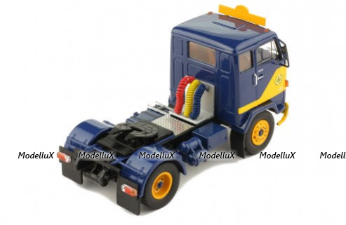 Volvo F88 Tractor Truck 2-ASSI 1971 yellow blue, TR034, IXO 1:43