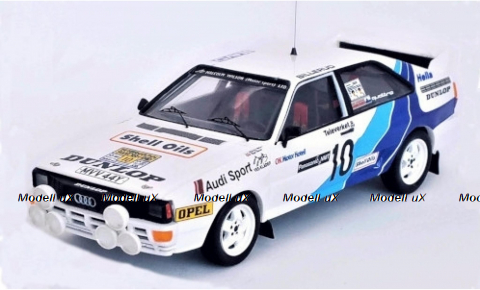 Audi Quattro No.10 Malcolm Wilson (Motorsport) LTD. Rallye WM Rallye Schweden 1985 M.Wilson/N.Harris, Trofeu 1:43