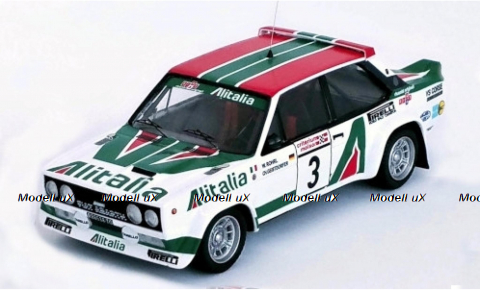 FIAT 131 Abarth No.3 Alitalia Rallye WM Criterium Molson du Quebec 1978 W.Röhrl/C.Geistdörfer, Trofeu 1:43