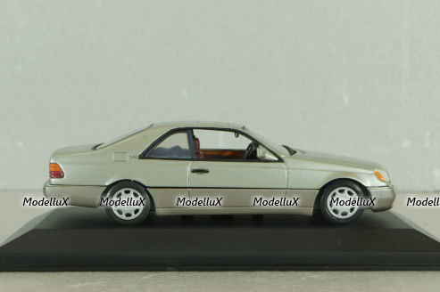 Mercedes-Benz 600 SEC (C140) 1992, silver, 32602, Minichamps 1:43