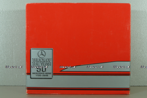 Mercedes 1729 truck, with trailer, red "Truck of the year 1990", 314, NZG 1:43 