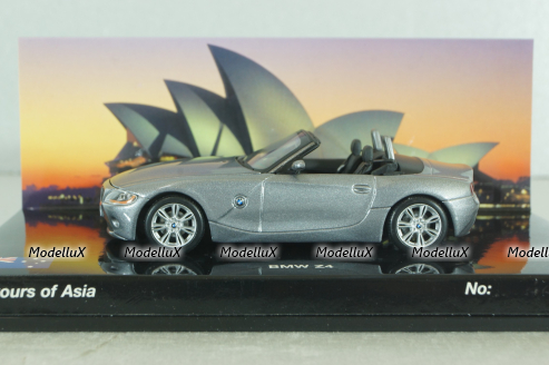 BMW Z4 roadster (E85) 2002, grey, "Flavours of Asia", 80420393159, Minichamps 1:43