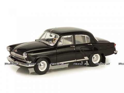 ГАЗ-21Р Волга 1966г. черный (номер 19-40 лен), VVM1807, VVM 1:18