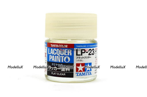 Лак прозрачный матовый Flat Clear, Tamiya LP-23