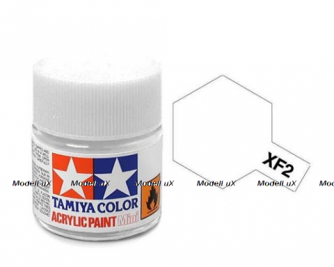 Краска матовая акриловая (Белая), Tamiya XF-2