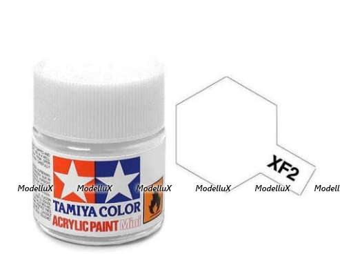 Краска матовая акриловая (Белая), Tamiya XF-2