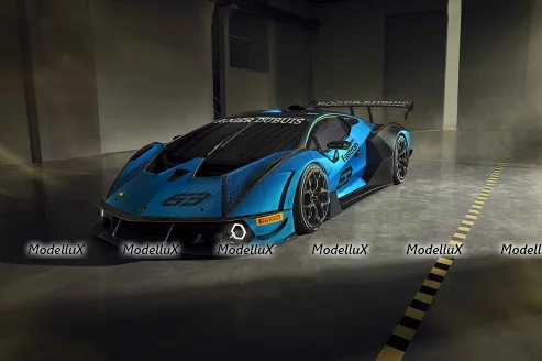 Lamborghini Essenza SCV12 Blu Cepheus, MR Collection 1:18
