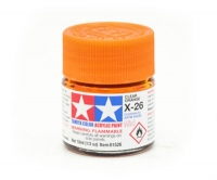 Краска глянцевая акриловая (Clear Orange), Tamiya X-26