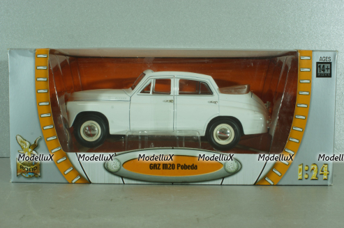 Газ-М20 победа кабриолет, белый, 24215, Lucky die cast 1:24