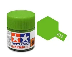 Акриловая глянцевая краска  Gloss Light Green (салатовый), X-15, 81515 Tamiya 