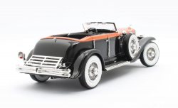 Duesenberg J  Riviera Phaeton By Brunn Cabriolet Open 1934 orange / zwart, MXL0406-021, Matrix 1:18
