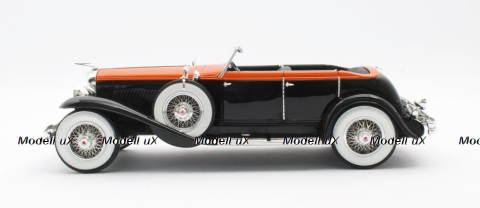 Duesenberg J  Riviera Phaeton By Brunn Cabriolet Open 1934 orange / zwart, MXL0406-021, Matrix 1:18